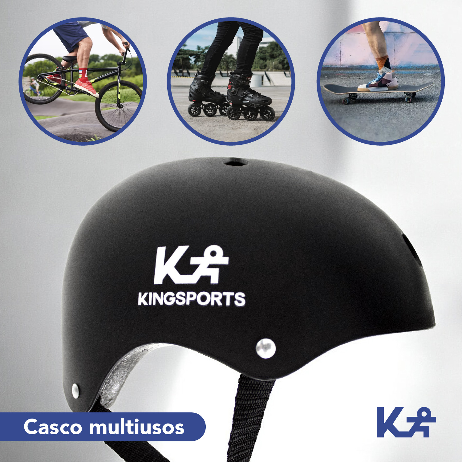 Foto 8 pulgar | Casco Protector Scooter Bicicleta Monopatín Abs Espuma Eps Negro