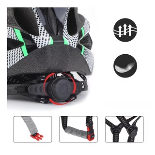 Foto 3 | Set De Casco, Luz De Bicicleta, Gafas Y Guantes 4pzs Eo Safe Imports Esi-15817 Verde