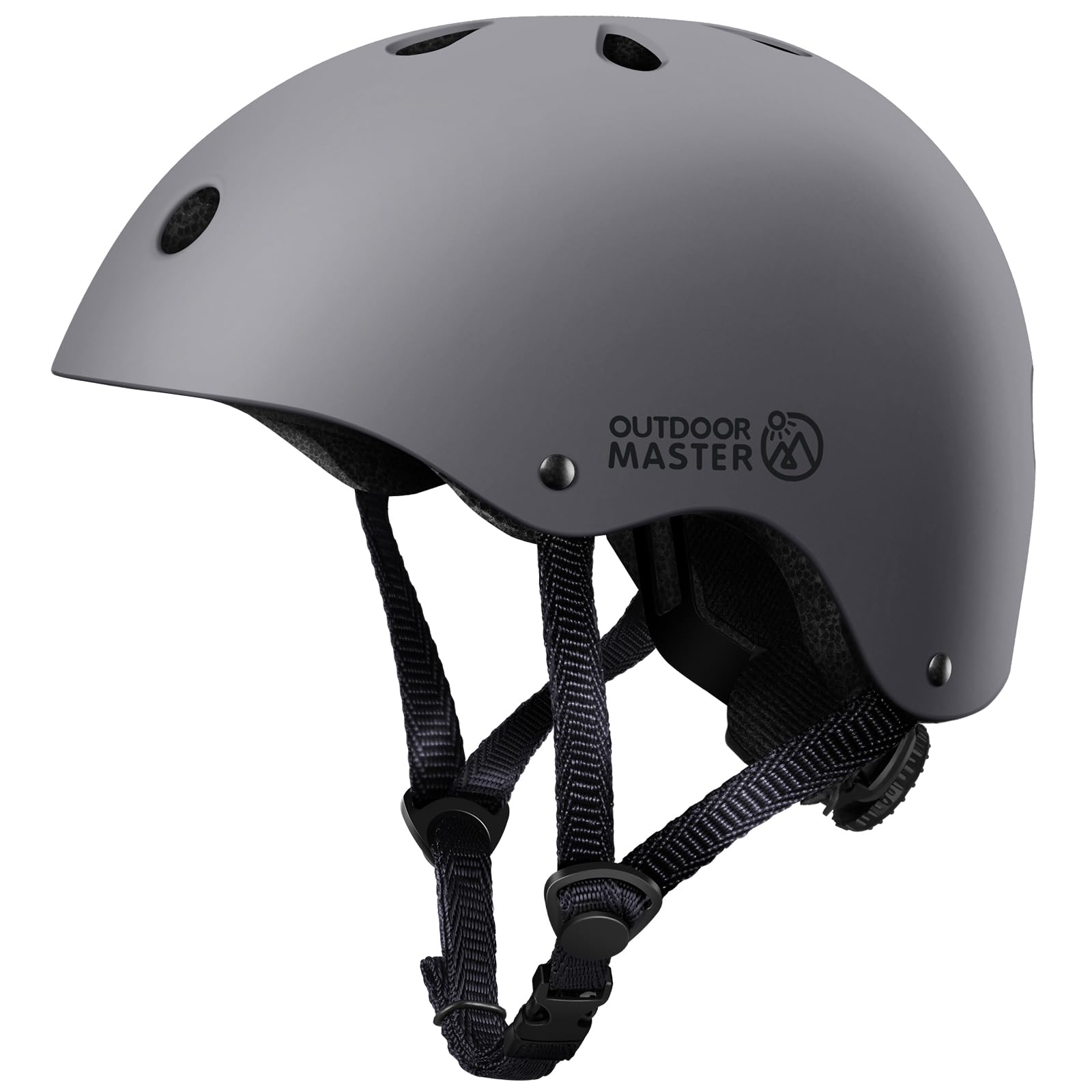 Foto 2 pulgar | Casco De Bicicleta Outdoormaster Para Jóvenes Y Niños, Gris, Talla M - Venta Internacional.