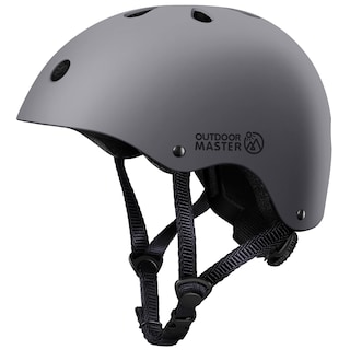 Foto 1 | Casco De Bicicleta Outdoormaster Para Jóvenes Y Niños, Gris, Talla M - Venta Internacional.