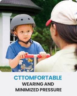 Foto 2 | Casco De Bicicleta Outdoormaster Para Jóvenes Y Niños, Gris, Talla M - Venta Internacional.