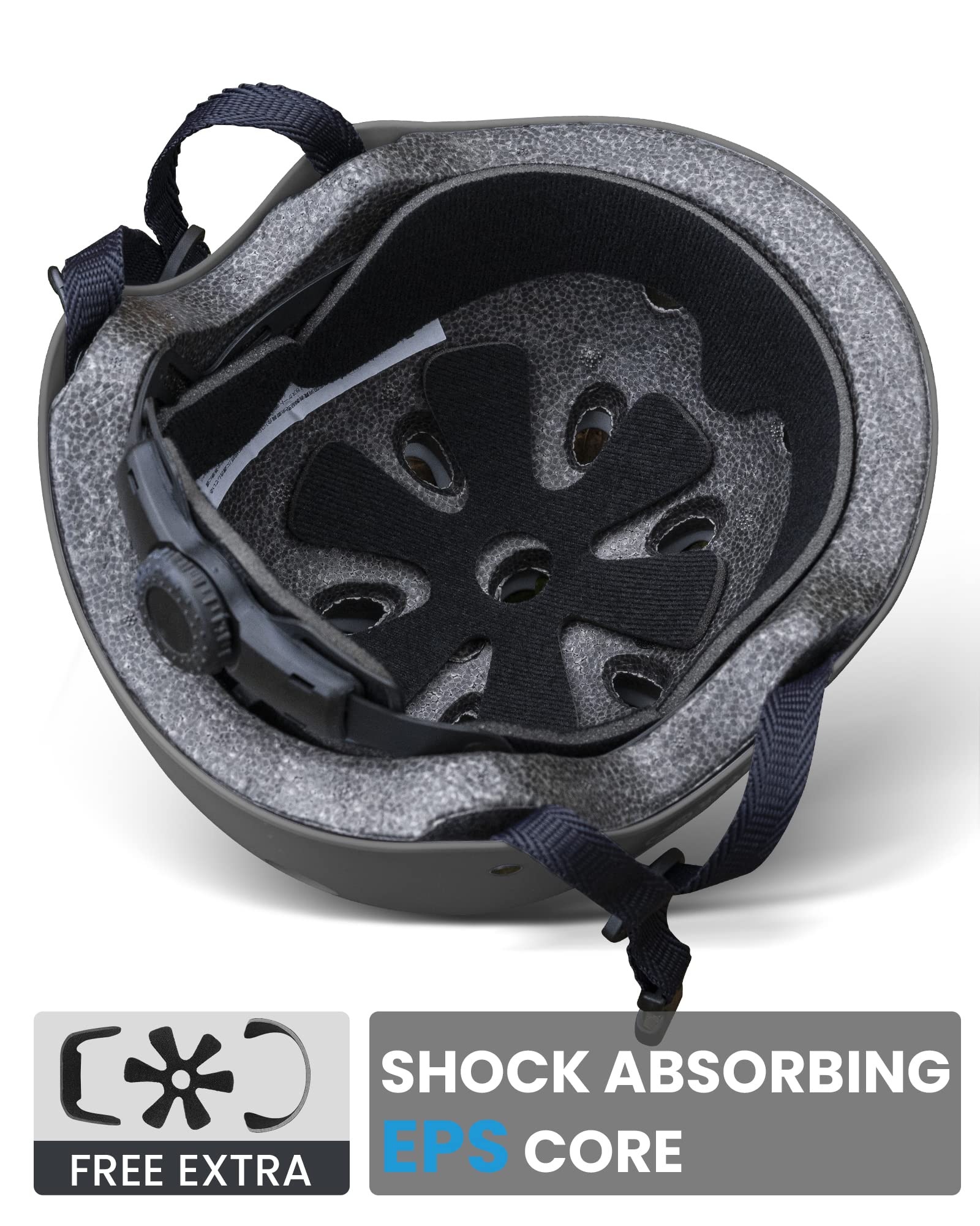 Foto 5 pulgar | Casco De Bicicleta Outdoormaster Para Jóvenes Y Niños, Gris, Talla M - Venta Internacional.