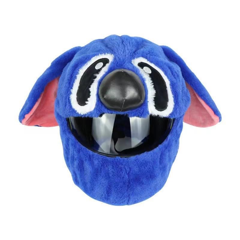 Funda De Casco Con Dibujos Animados De Perros Azules Para Casco De Moto - Venta Internacional.