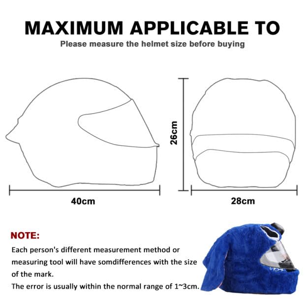 Foto 7 pulgar | Funda De Casco Con Dibujos Animados De Perros Azules Para Casco De Moto - Venta Internacional.