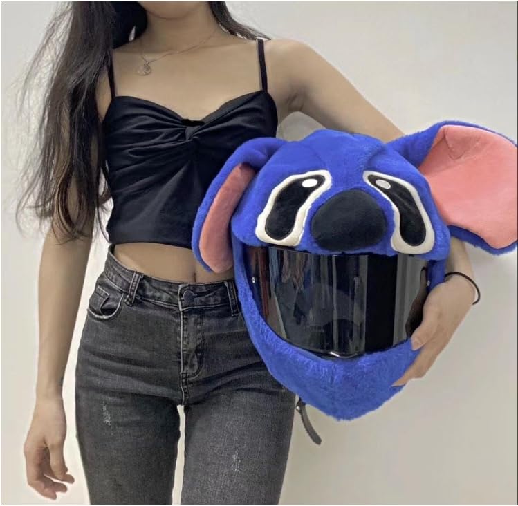 Foto 5 pulgar | Funda De Casco De Moto Con Dibujos Animados Para Casco De Moto, Color Negro - Venta Internacional.
