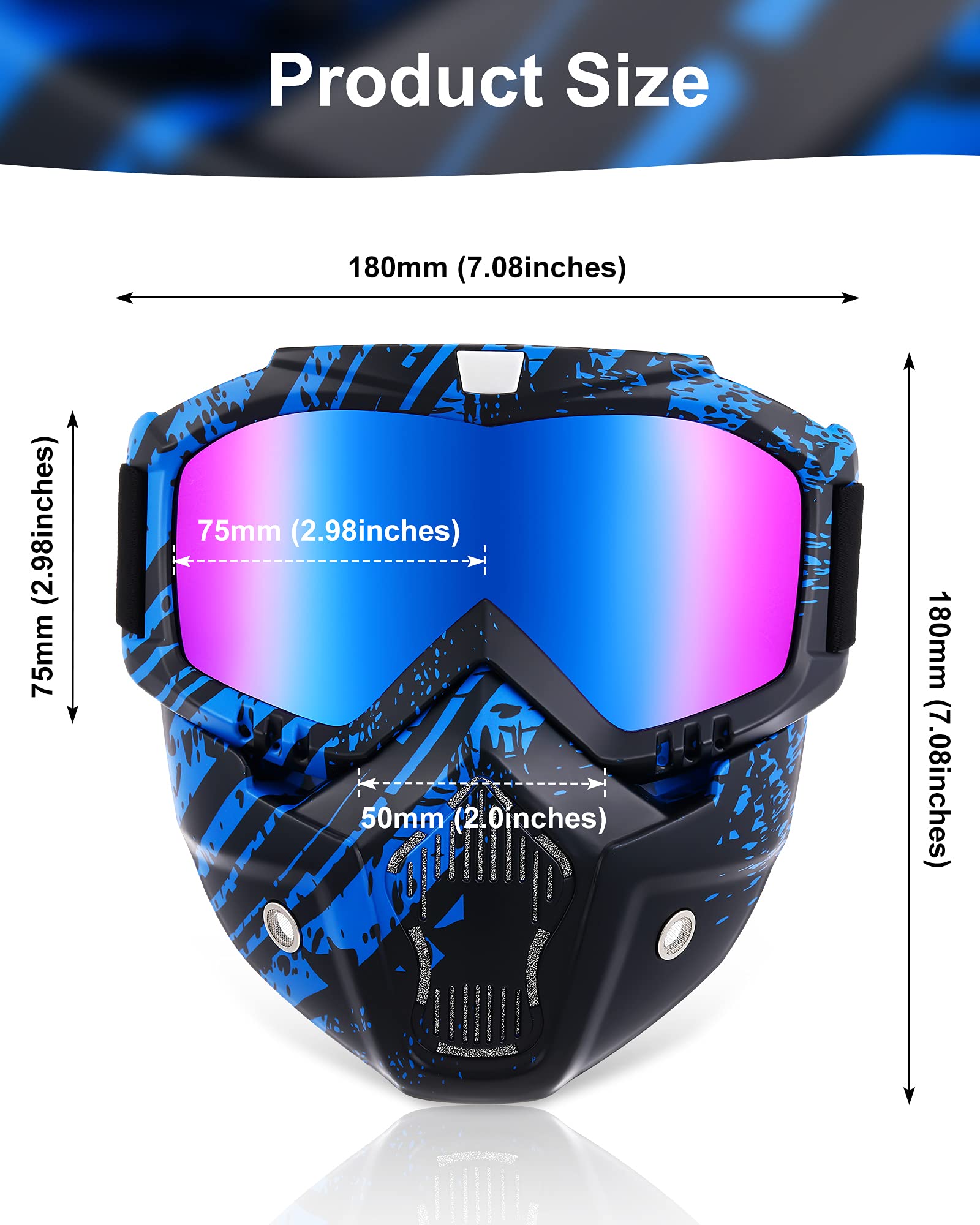 Foto 5 pulgar | Casco Desmontable Frienda Para Moto, 2 Piezas - Venta Internacional.