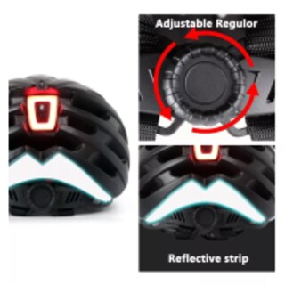 Foto 3 | Casco Para Bicicleta De Montaña Con Luz Eo Safe Imports Esi-9913-1 Negro