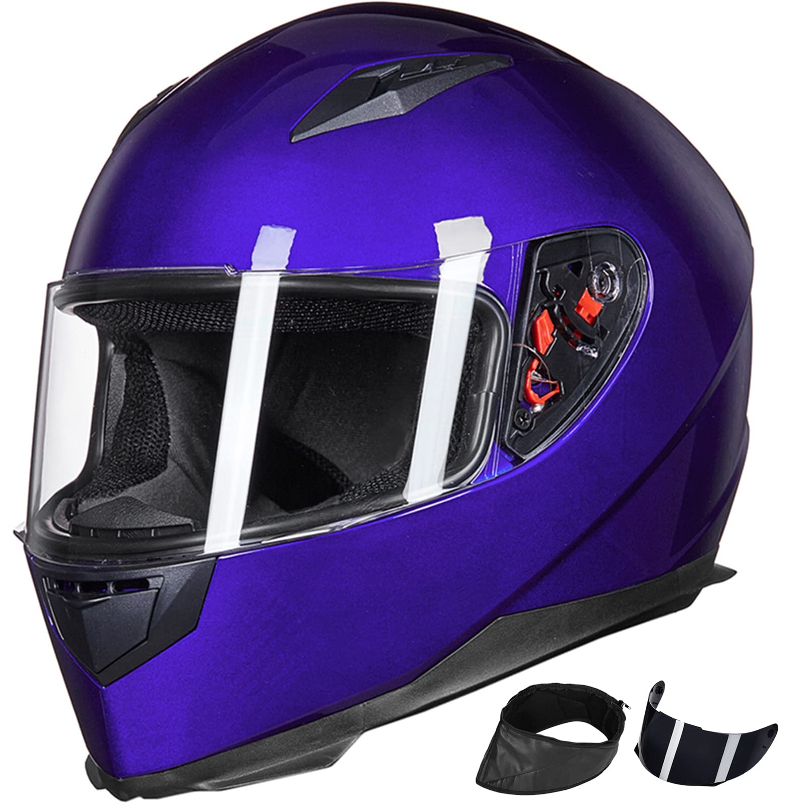 Casco De Moto Ilm Integral Dot Modelo Jk313 (m, Azul) - Venta Internacional.