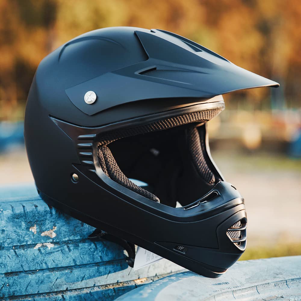 Foto 6 pulgar | Casco Ilm Para Jóvenes Y Niños, Atv Motocross B07, Negro Mate, Dot - Venta Internacional.