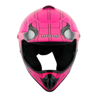 Foto 4 | Casco De Motocross Wow Youth Spider Pink, Gafas Y Guantes - Venta Internacional.