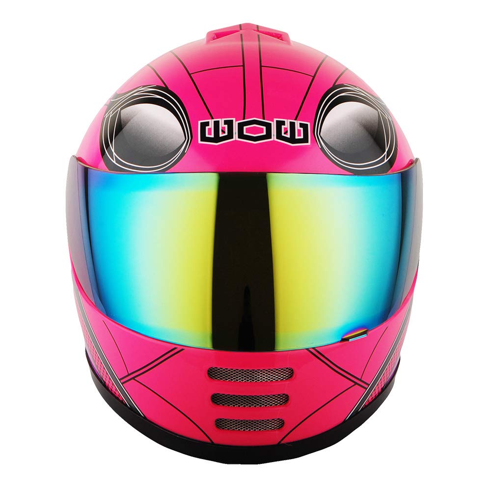 Foto 4 pulgar | Casco De Moto Wow Spider Pink Youth Aprobado Por El Dot - Venta Internacional.