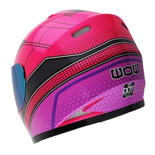 Foto 5 | Casco De Moto Wow Spider Pink Youth Aprobado Por El Dot - Venta Internacional.