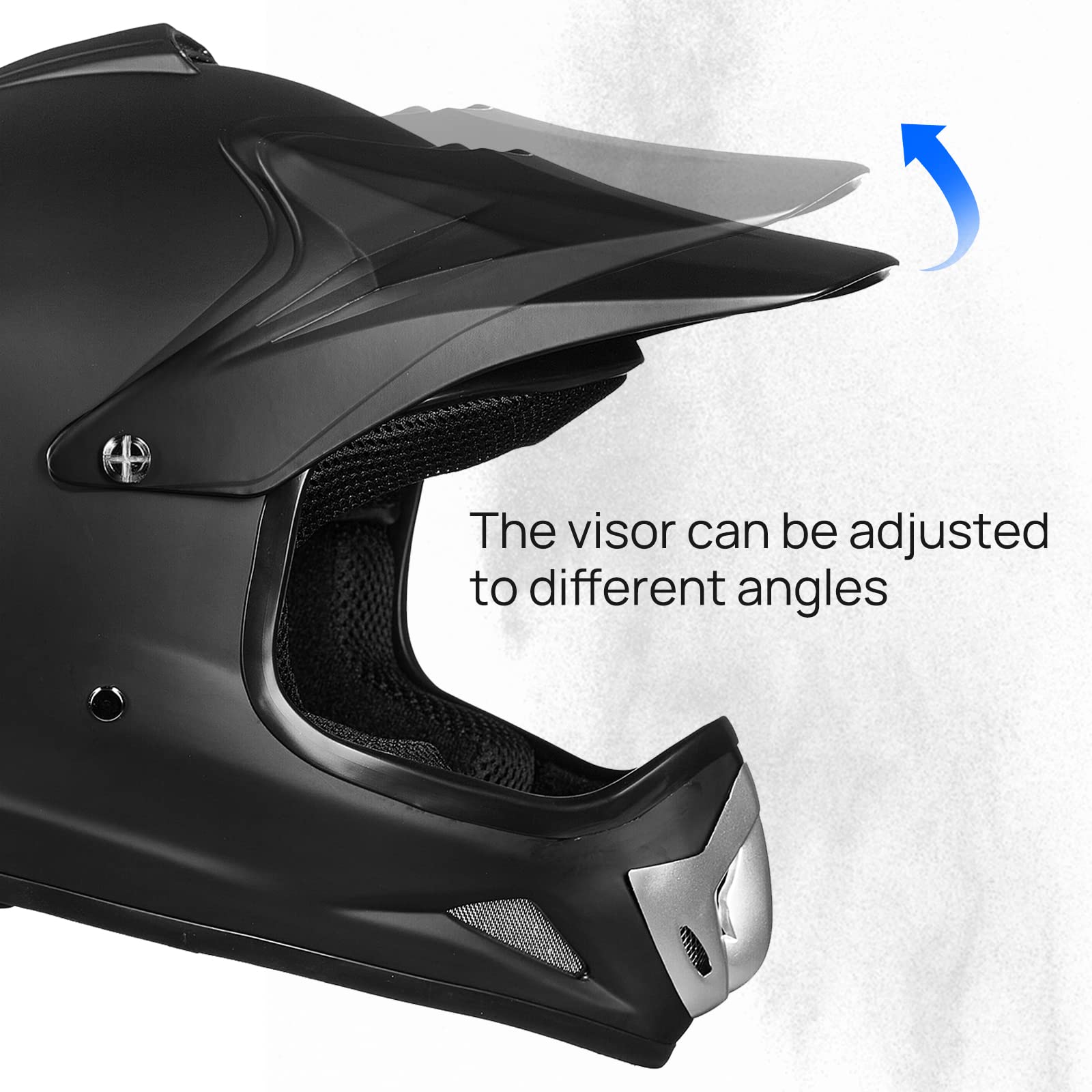 Foto 5 pulgar | Casco De Moto De Cross Ilm Bld-818 Youth-x-large Negro Mate Dot - Venta Internacional.