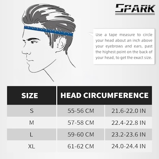 Foto 6 | Casco De Moto De Cross Spark Para Niños Aprobado Por El Dot, Rojo - Venta Internacional.