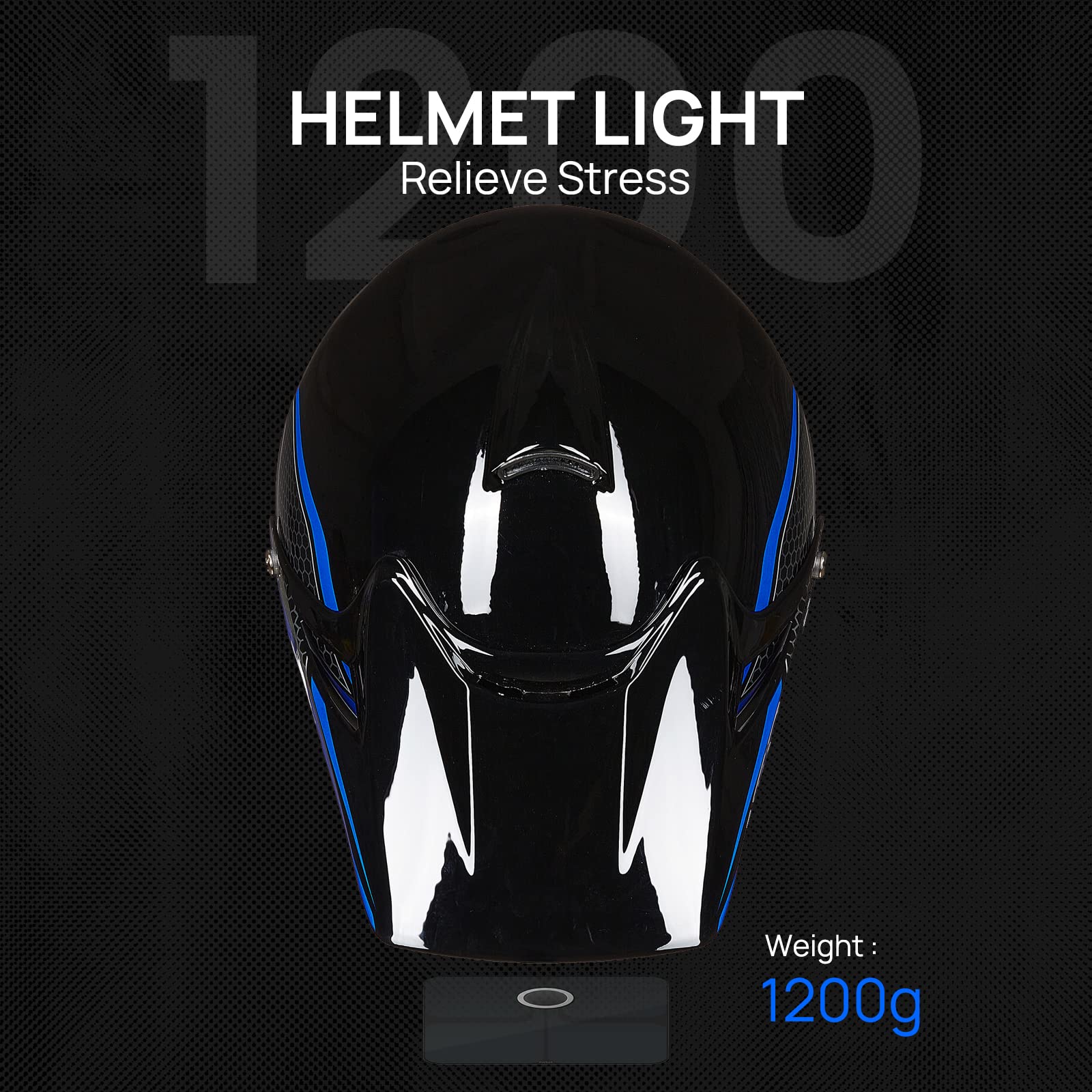 Foto 8 pulgar | Casco De Moto De Cross Ilm Bld-818 Para Jóvenes Y Niños, Cara Completa, Azul Dot - Venta Internacional.