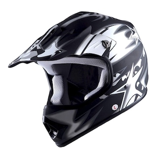 Foto 1 | Casco Wow Para Niños De Motocross Bmx Mx Atv Star, Negro Mate - Venta Internacional.