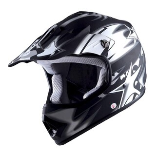 Foto 1 | Casco Wow Para Niños, Motocross, Bmx, Atv Star, Negro, Talla L - Venta Internacional.