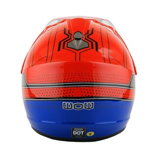 Foto 5 | Casco De Motocross Wow Youth Spider Red, Gafas Y Guantes - Venta Internacional.