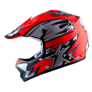 Foto 2 | Casco Wow Para Niños Y Jóvenes De Motocross Bmx Mx Atv Star, Rojo Mate - Venta Internacional.