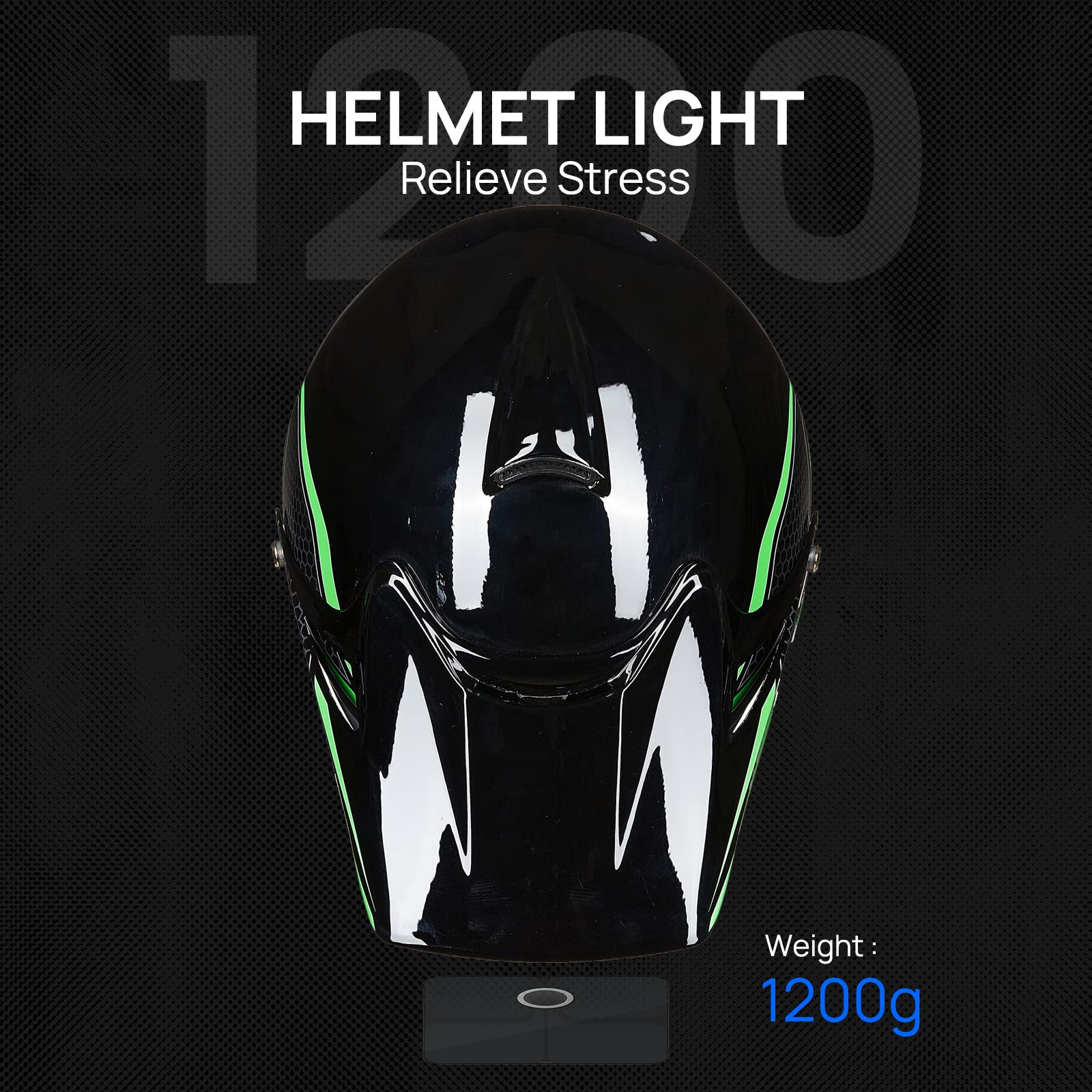 Foto 8 pulgar | Casco Integral Para Moto De Cross Ilm Bld-818 Para Jóvenes Y Niños, Color Verde Dot - Venta Internacional.