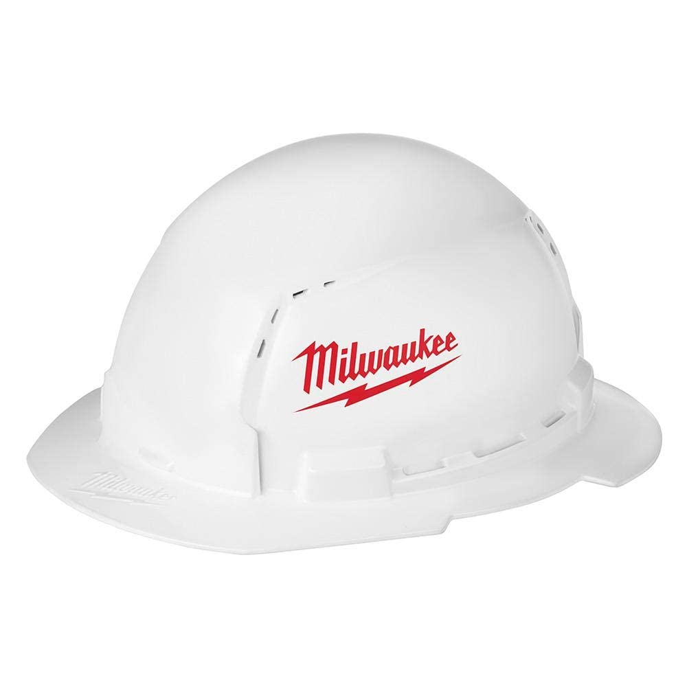 Casco Milwaukee Bolt, Blanco, Tipo 1, Clase C, Ala Completa - Venta Internacional.