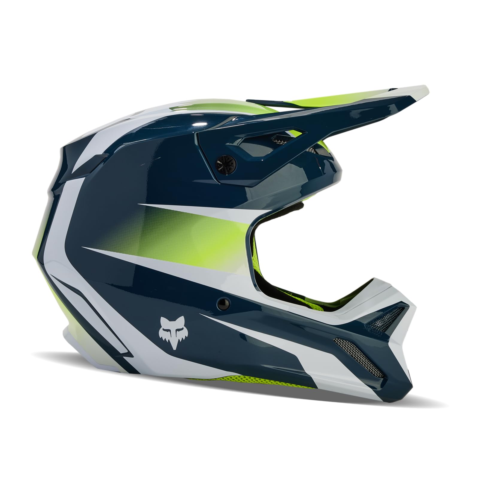 Foto 3 pulgar | Casco De Motocross Fox Racing V1 Flora Dark Indigo Xl - Venta Internacional.