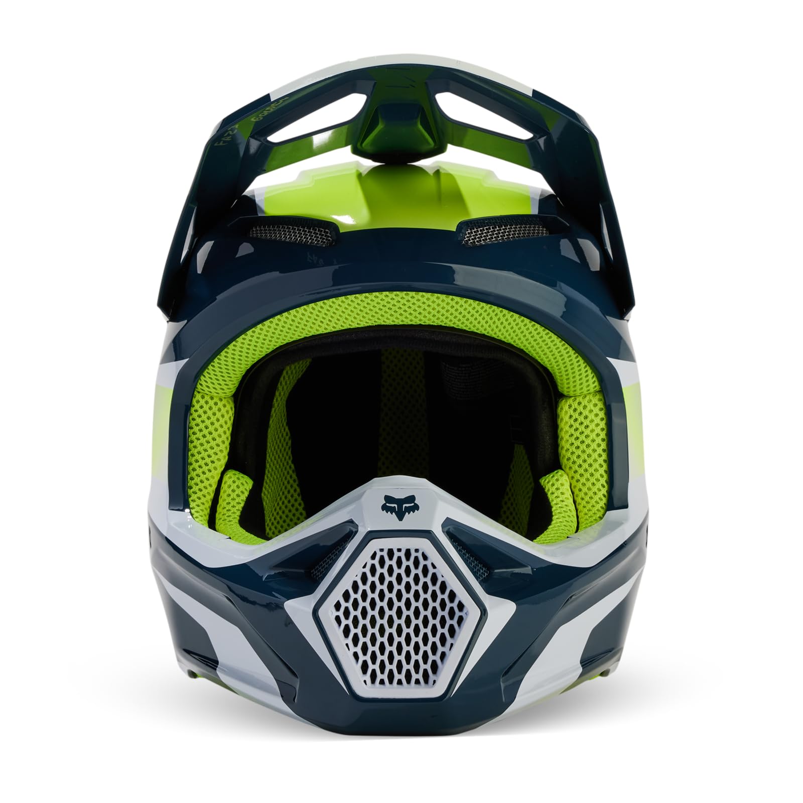 Foto 8 pulgar | Casco De Motocross Fox Racing V1 Flora Dark Indigo Xl - Venta Internacional.