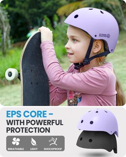 Foto 5 | Casco Outdoormaster Para Jóvenes Y Niños, Color Morado, Talla M - Venta Internacional.