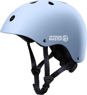 Foto 1 | Casco De Bicicleta Outdoormaster Para Jóvenes Y Niños, Azul Claro, Talla L - Venta Internacional.