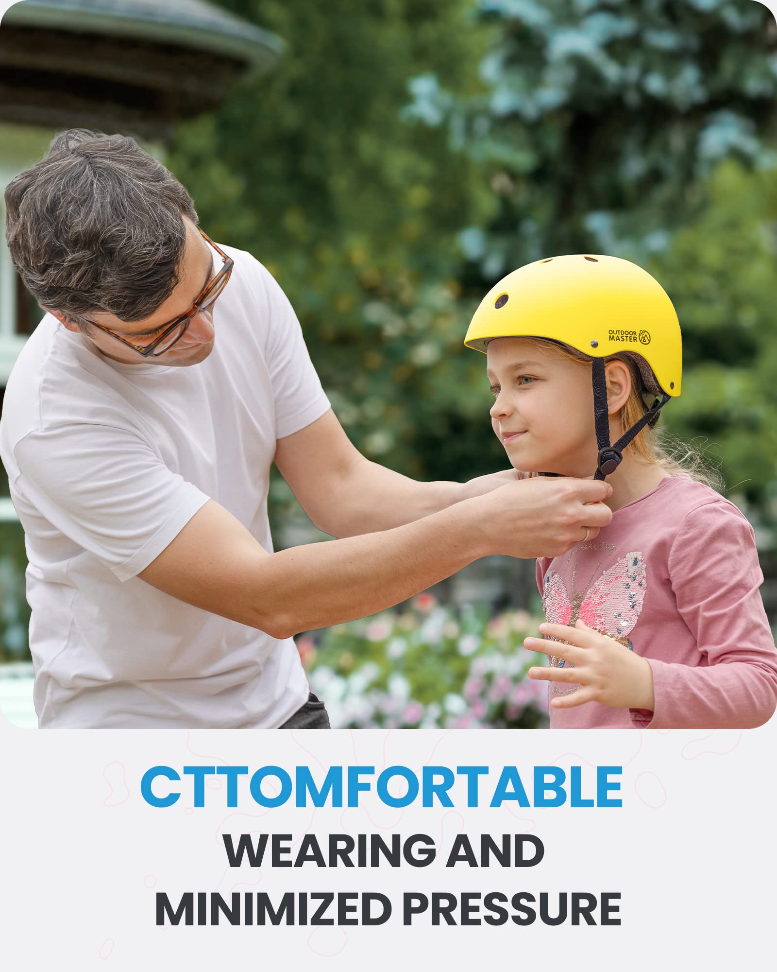Foto 2 | Casco Outdoormaster Para Bicicleta Para Jóvenes Y Niños, Amarillo, Talla M - Venta Internacional.