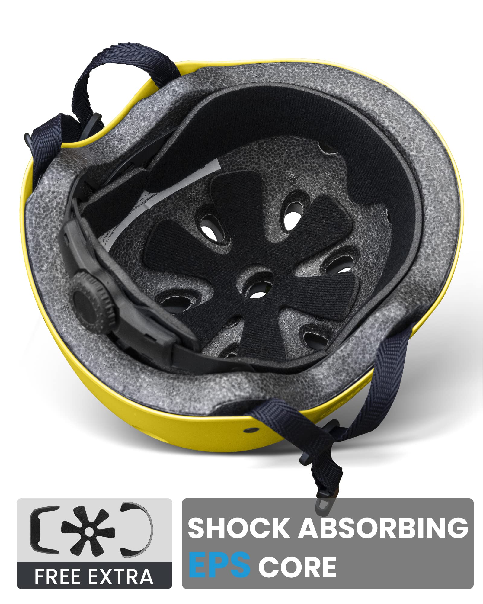 Foto 5 pulgar | Casco Outdoormaster Para Bicicleta Para Jóvenes Y Niños, Amarillo, Talla M - Venta Internacional.