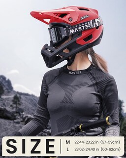 Foto 6 | Casco De Bicicleta De Montaña Outdoormaster Grizzly Flaming Red - Venta Internacional.