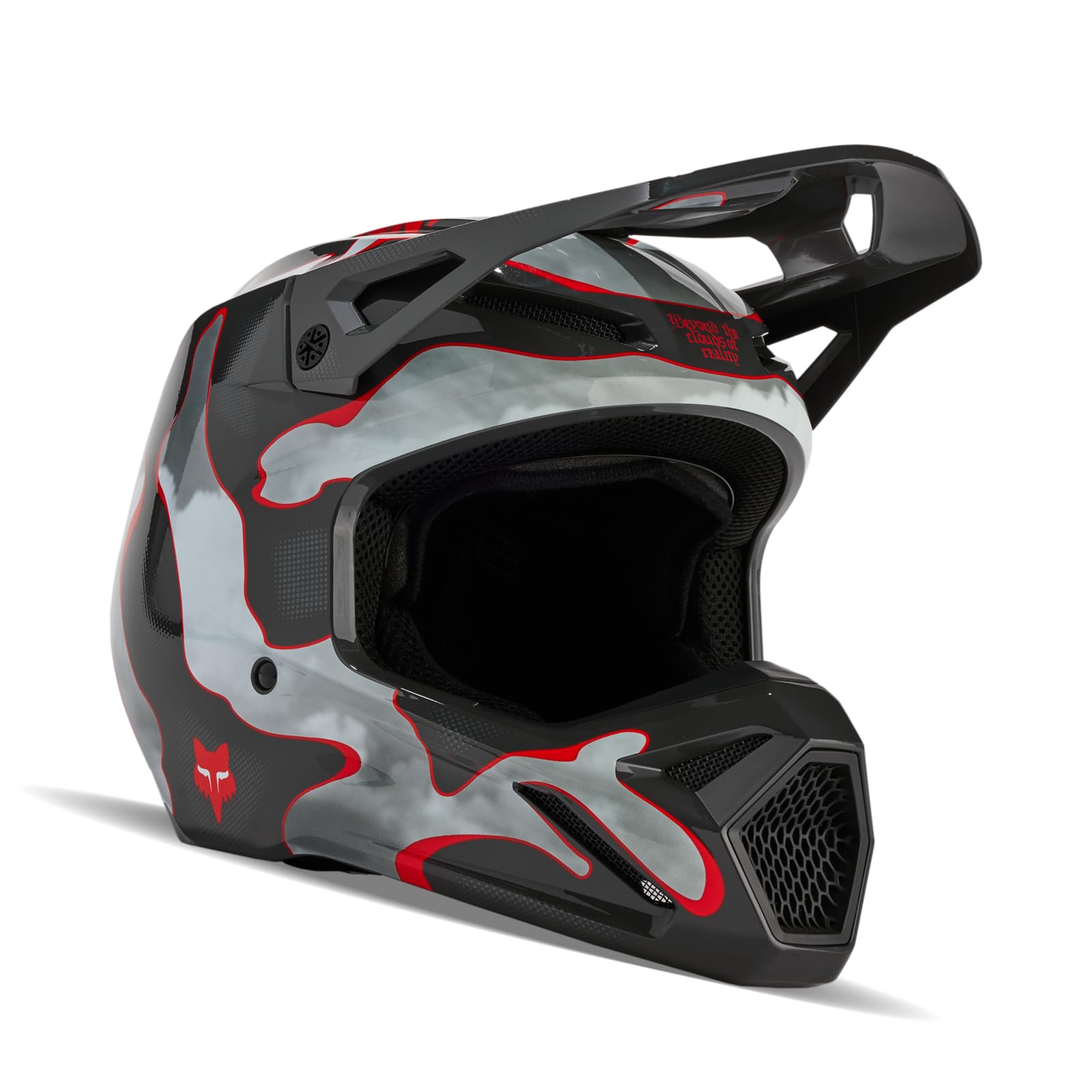 Foto 1 | Casco De Motocross Fox Racing V1 Atlas Gris/rojo (xl) - Venta Internacional.