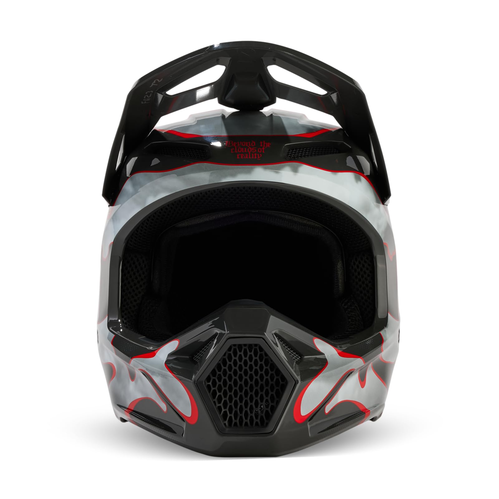 Foto 8 pulgar | Casco De Motocross Fox Racing V1 Atlas Gris/rojo (xl) - Venta Internacional.