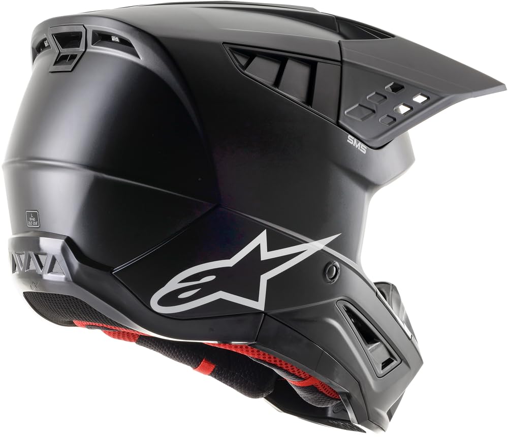 Foto 2 | Casco Alpinestars S-m5 De Color Negro Mate Liso Para Talla Xs - Venta Internacional.