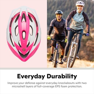 Foto 5 | Casco De Bicicleta Schwinn Thrasher Para Hombre Y Mujer Adulto, Color Rosa Y Blanco - Venta Internacional.