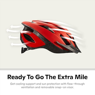 Foto 3 | Casco De Bicicleta Schwinn Thrasher Para Hombre Y Mujer Adulto, Color Rojo - Venta Internacional.