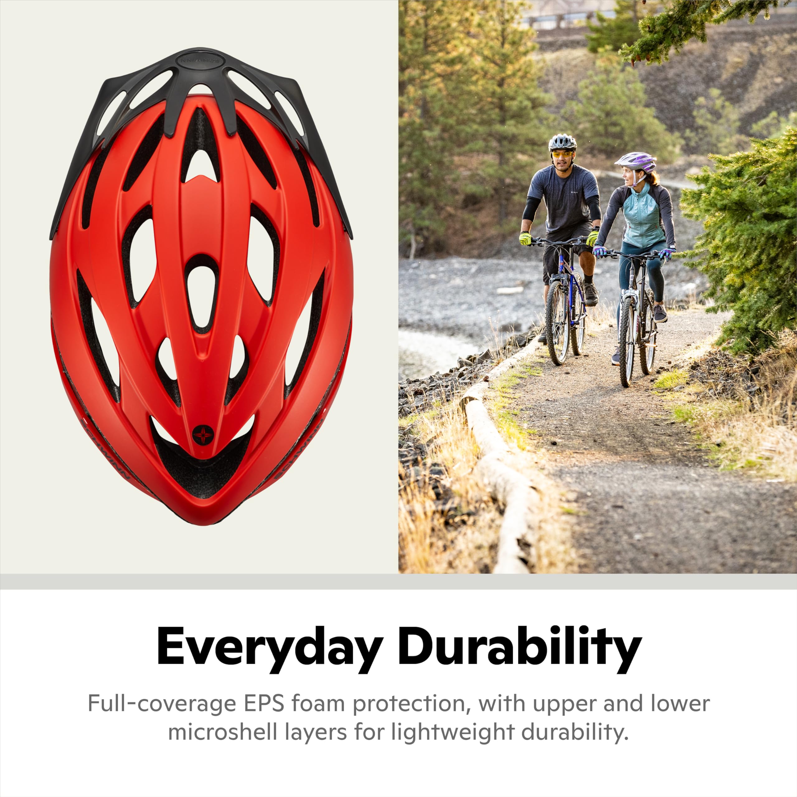 Foto 6 pulgar | Casco De Bicicleta Schwinn Thrasher Para Hombre Y Mujer Adulto, Color Rojo - Venta Internacional.