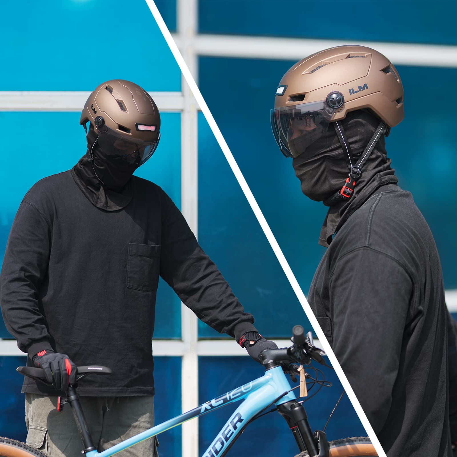 Foto 8 pulgar | Casco De Bicicleta Ilm E3-10l Para Adultos Con Luz Recargable Usb De Titanio - Venta Internacional.