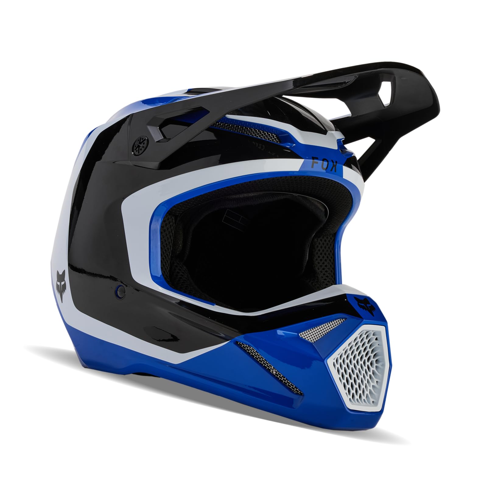 Foto 2 pulgar | Casco De Motocross Fox Racing V1 Para Jóvenes, Azul, Talla Grande - Venta Internacional.