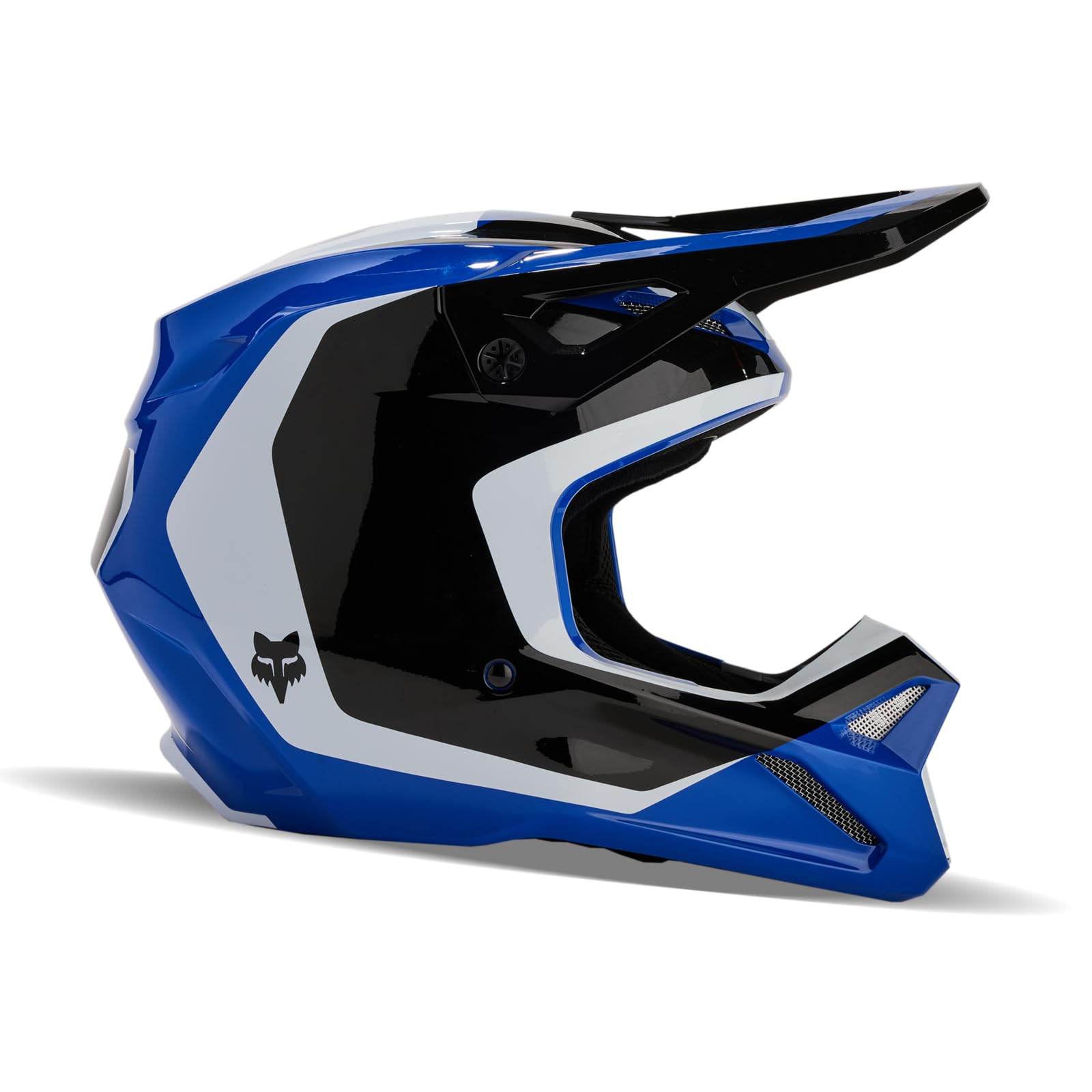 Foto 2 | Casco De Motocross Fox Racing V1 Para Jóvenes, Azul, Talla Grande - Venta Internacional.