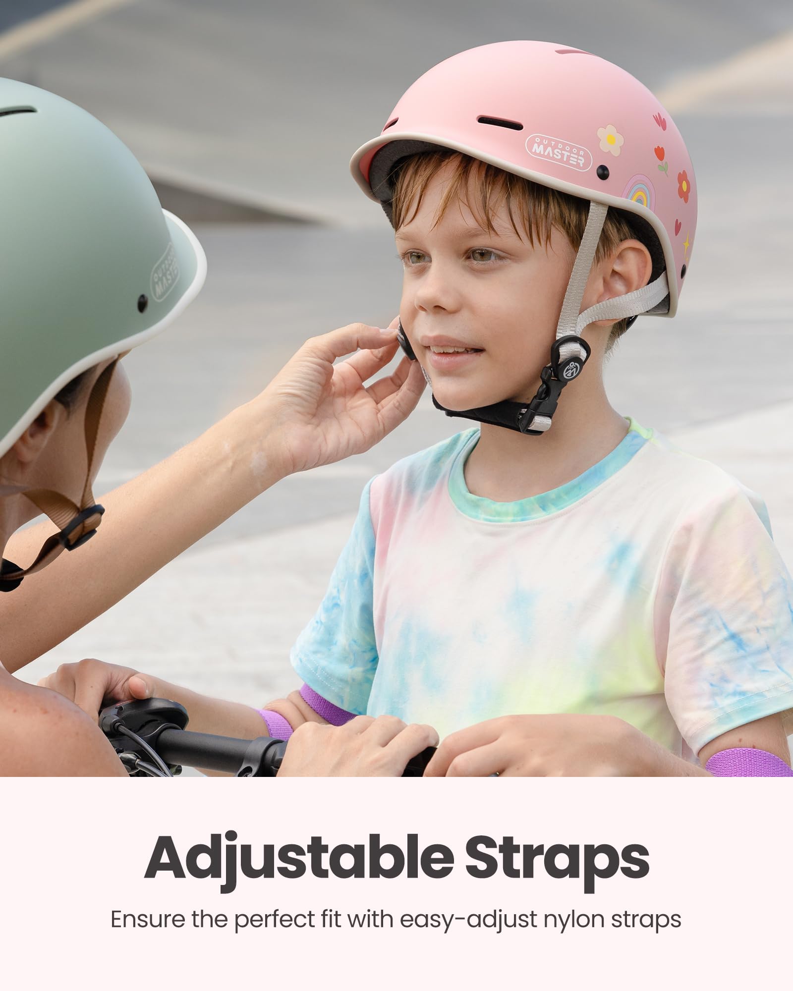 Foto 7 | Casco De Bicicleta Helmet Outdoormaster Para Niños Pequeños Con Visera - Venta Internacional.