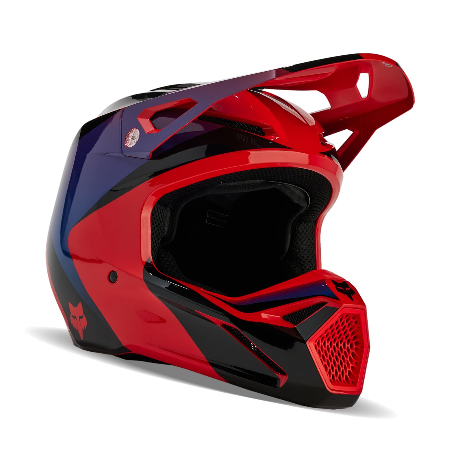 Foto 1 | Casco De Motocross Fox Racing V1 Streak Flo Rojo Xl - Venta Internacional.