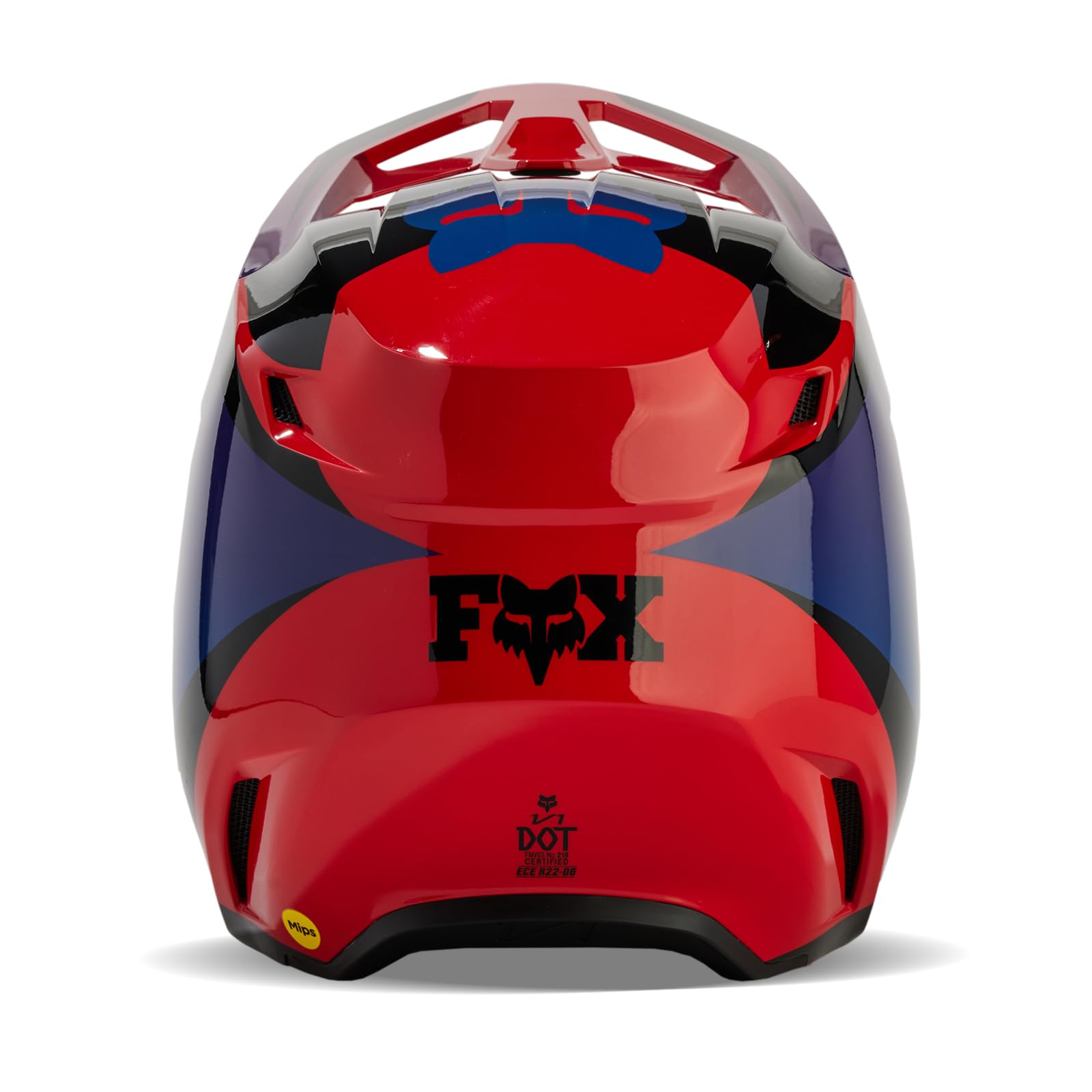 Foto 3 | Casco De Motocross Fox Racing V1 Streak Flo Rojo Xl - Venta Internacional.