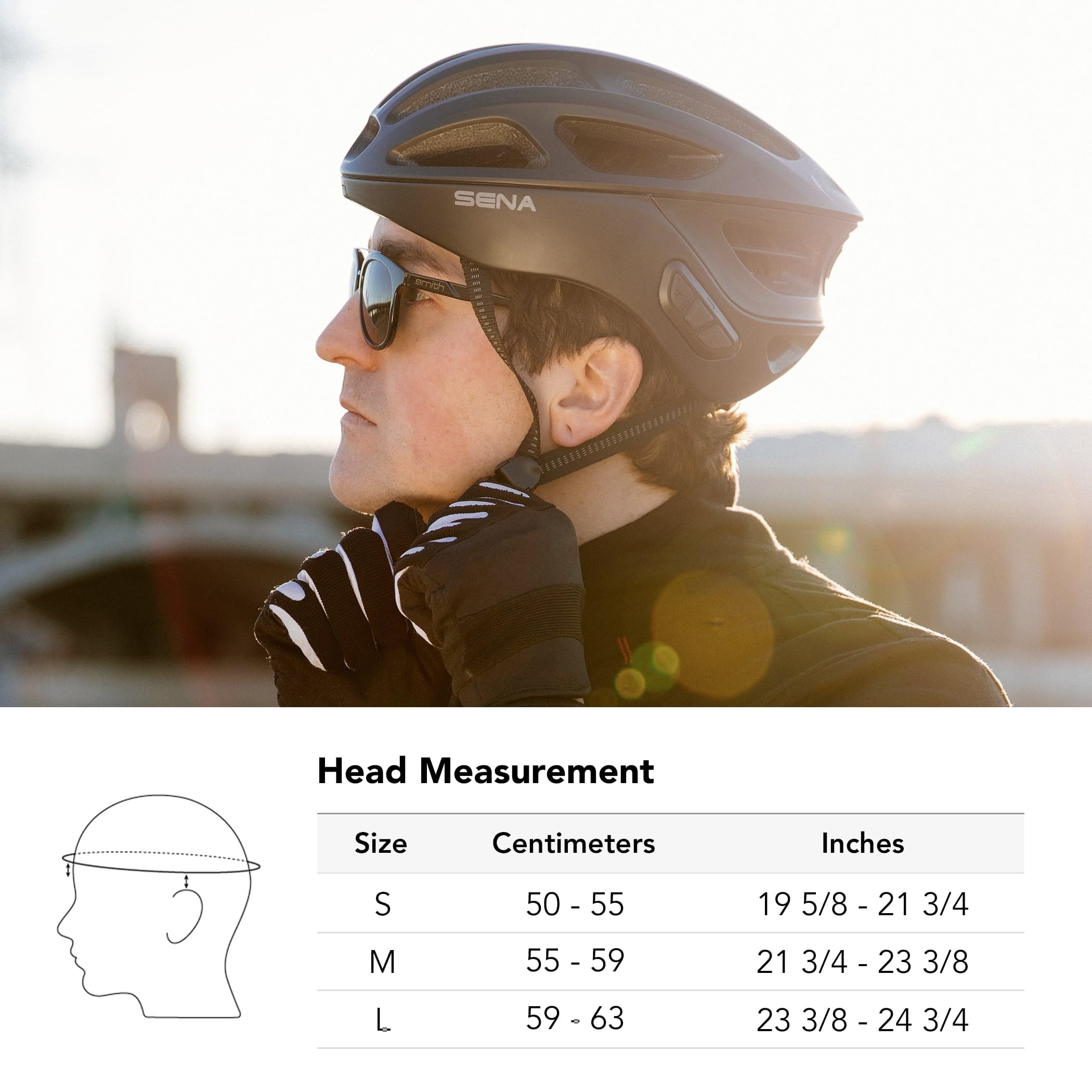 Foto 5 | Casco De Ciclismo Sena R1 Smart Matte Black Para Adultos - Venta Internacional.