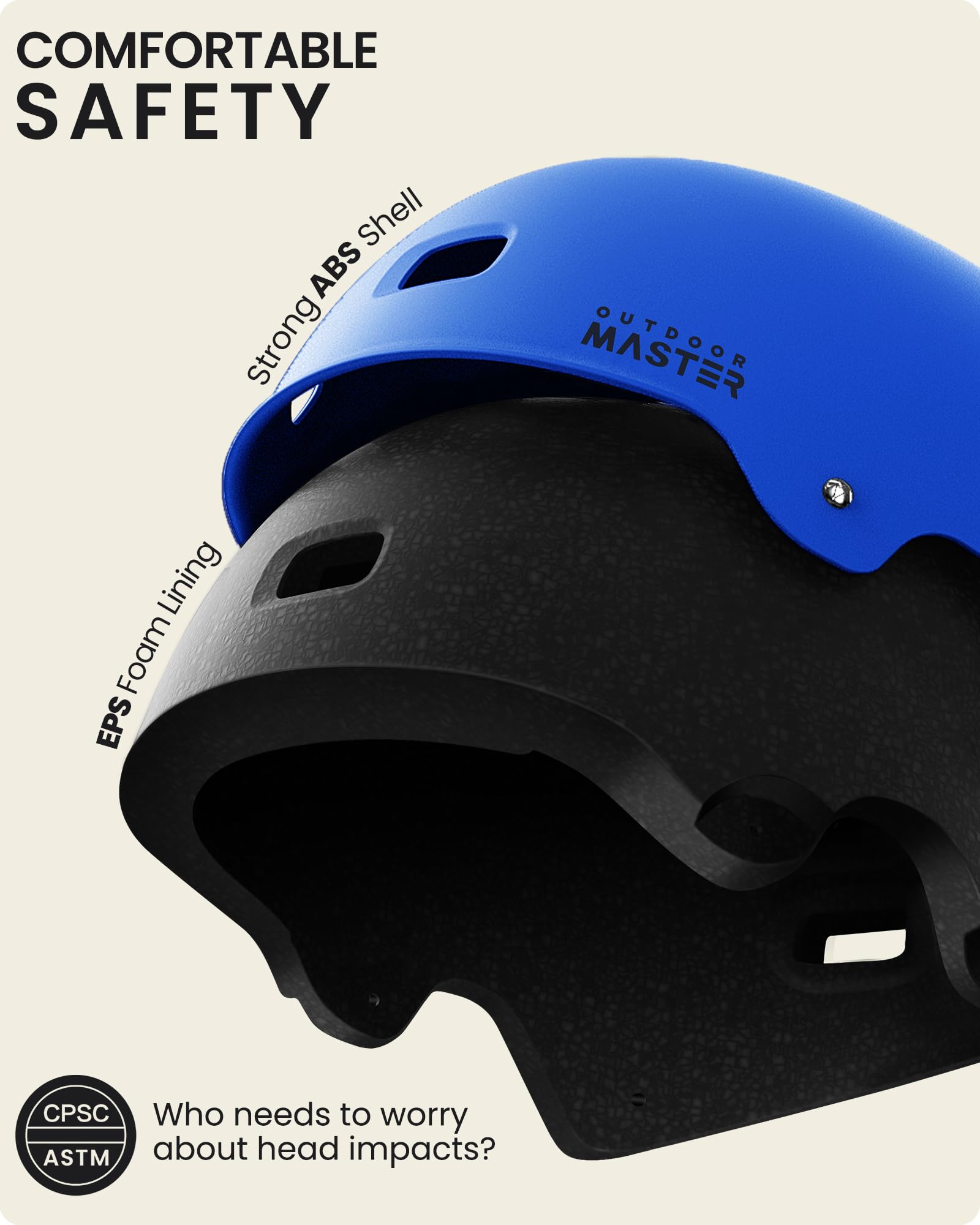 Foto 3 pulgar | Casco Outdoormaster Para Montar En Monopatín Para Niños Y Adultos - Venta Internacional.