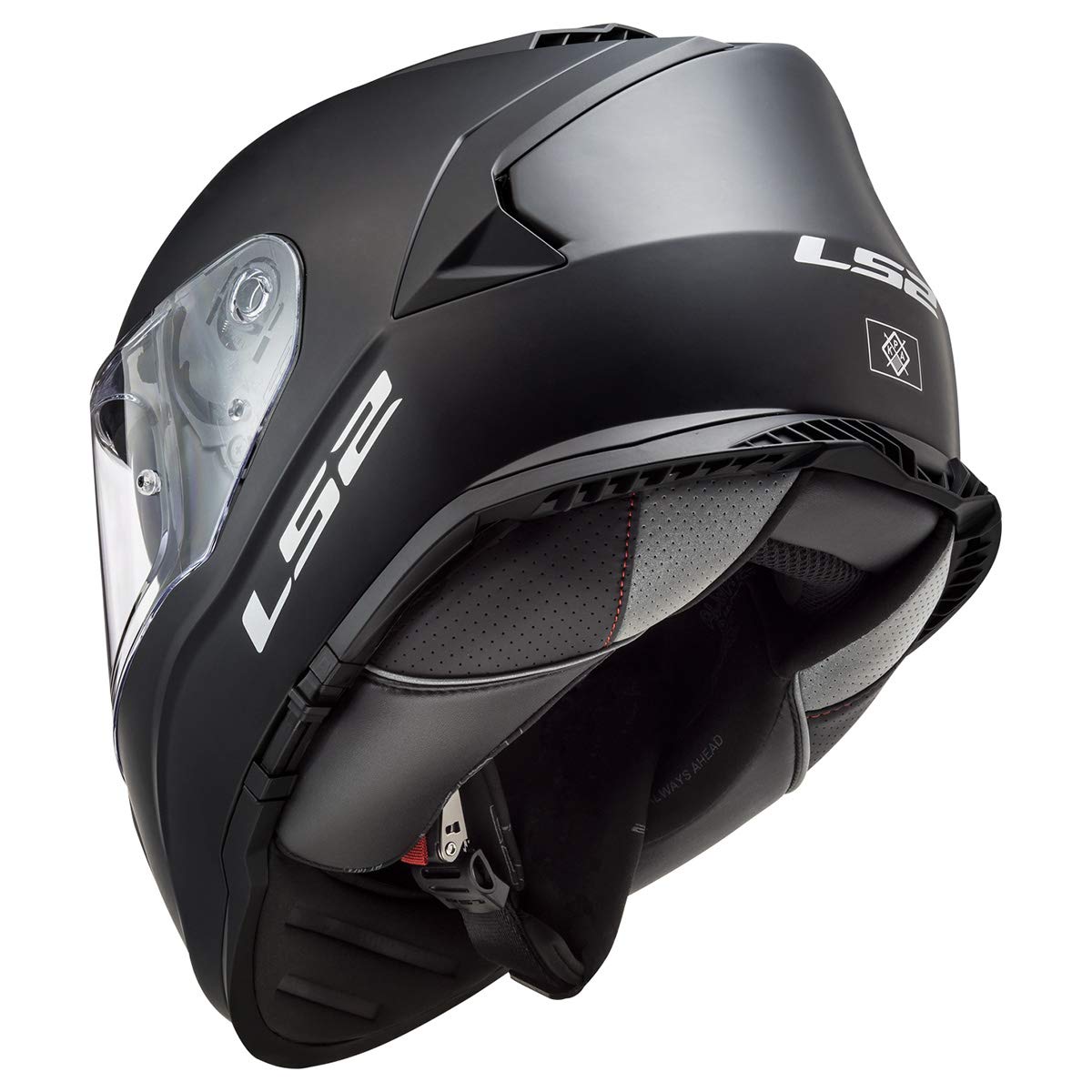 Foto 4 pulgar | Casco De Moto Ls2 Assault Full Face Con Protector Solar Negro Xl - Venta Internacional.