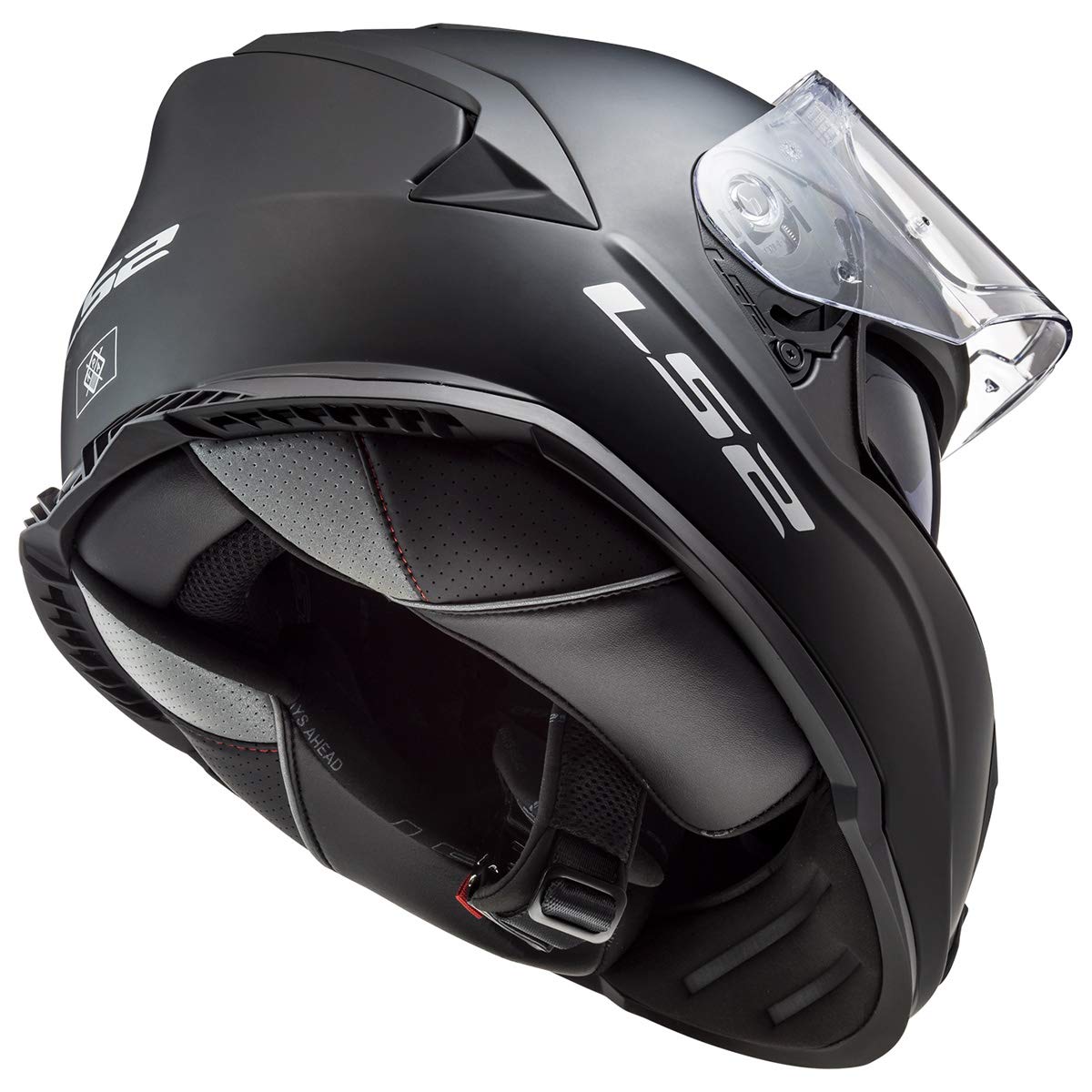 Foto 6 pulgar | Casco De Moto Ls2 Assault Full Face Con Protector Solar Negro Xl - Venta Internacional.