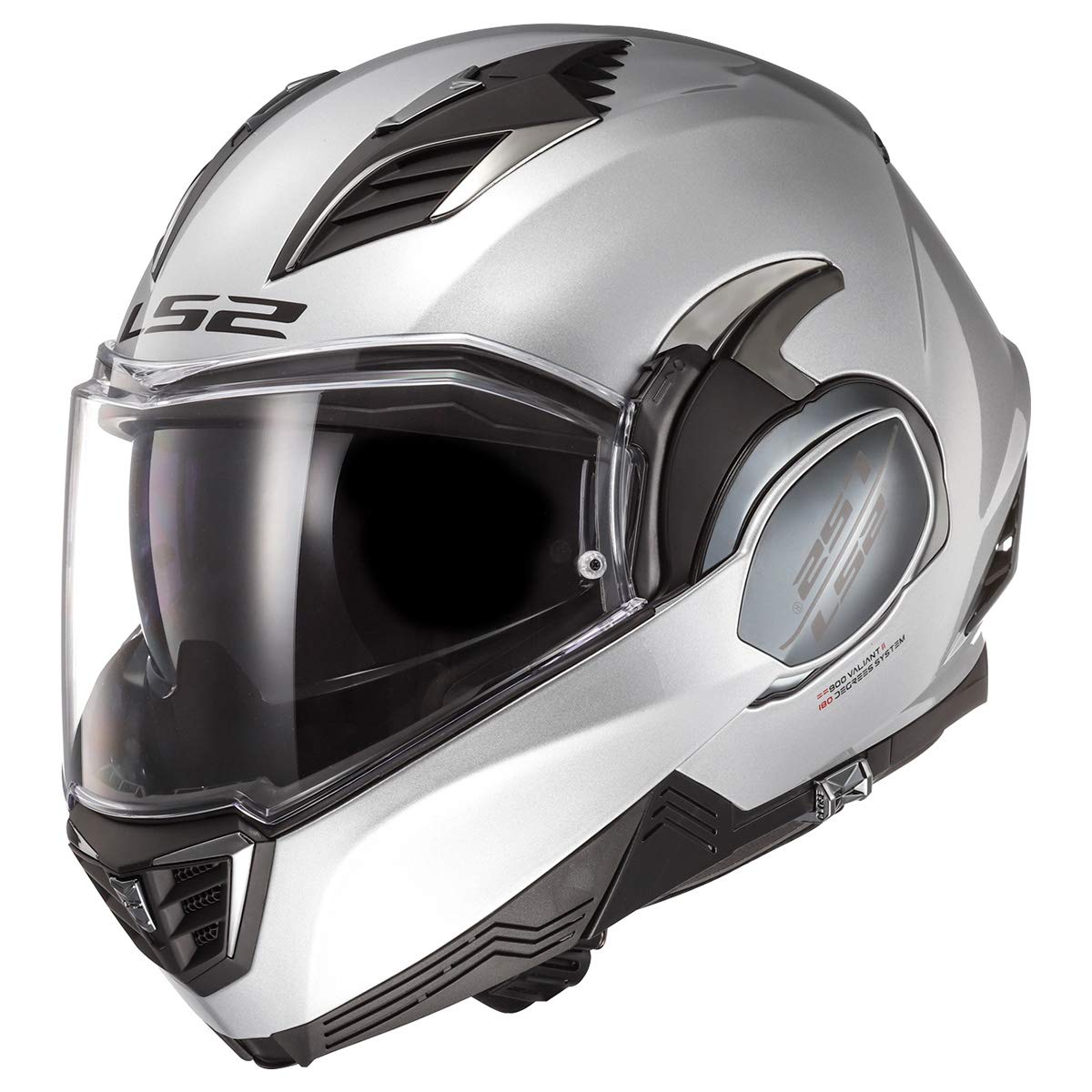 Foto 2 pulgar | Casco Modular Ls2 Valiant Ii Gloss Silver X-small - Venta Internacional.