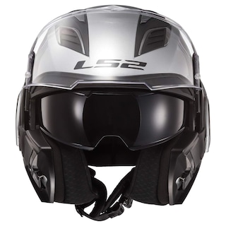 Foto 6 | Casco Modular Ls2 Valiant Ii Gloss Silver X-small - Venta Internacional.